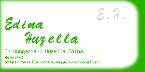 edina huzella business card